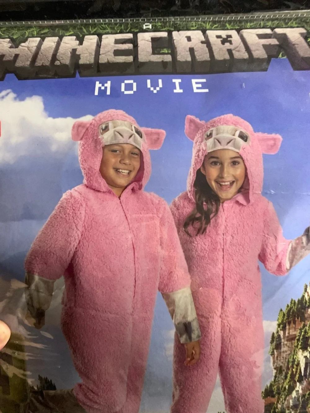 Minecraft Pink Sheep Jumpsuit Costume Cosplay